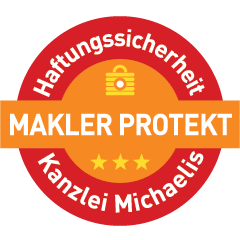 Siegel Haftungssicherheit Makler Protekt durch Kanzlei Michaelis